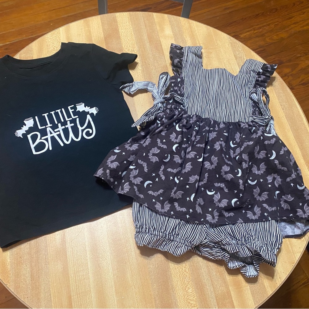 Little Batty Black Kids Shirt